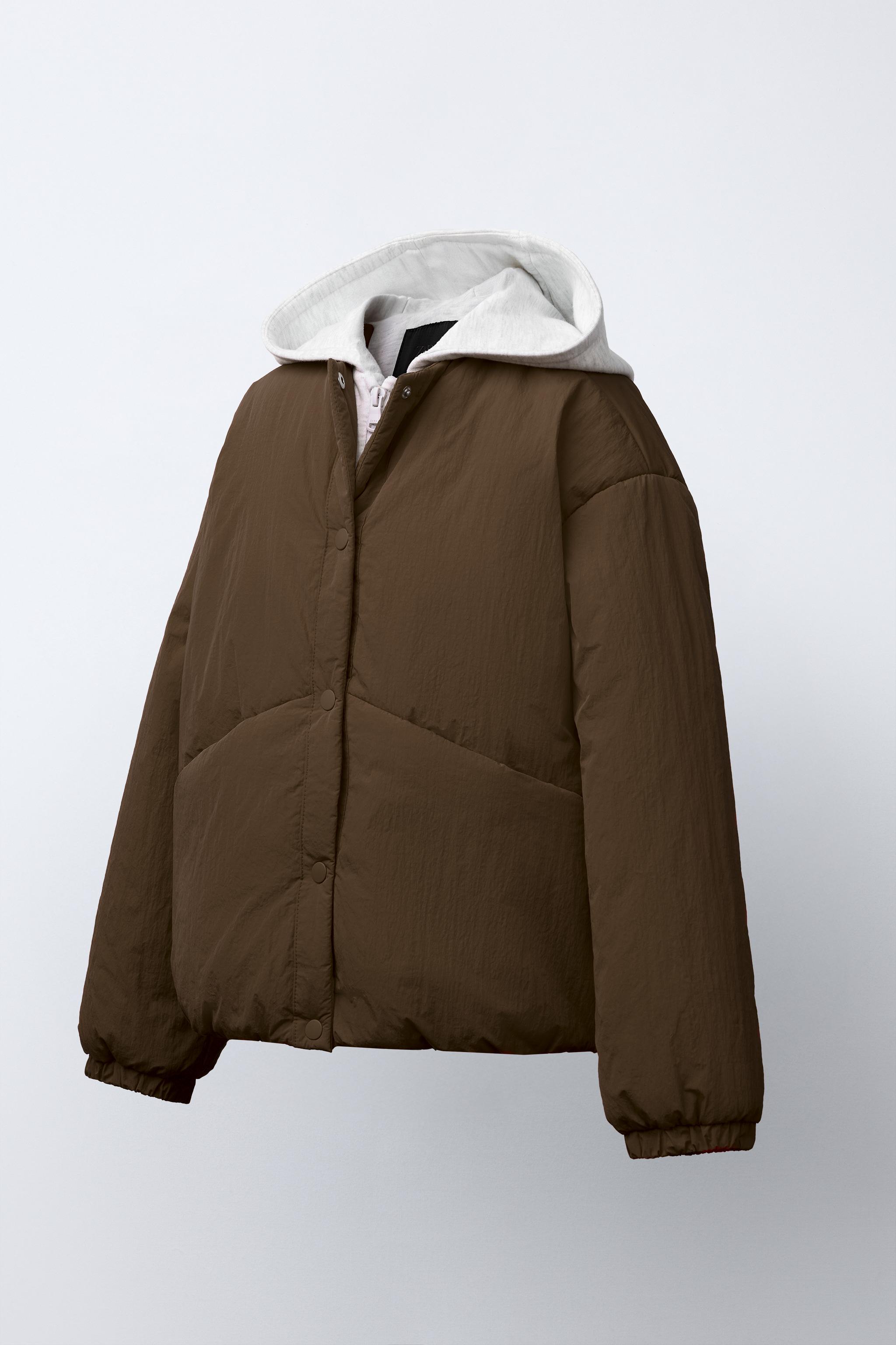 BLOUSON REMBOURRÉ À CAPUCHE EN MOLLETON
